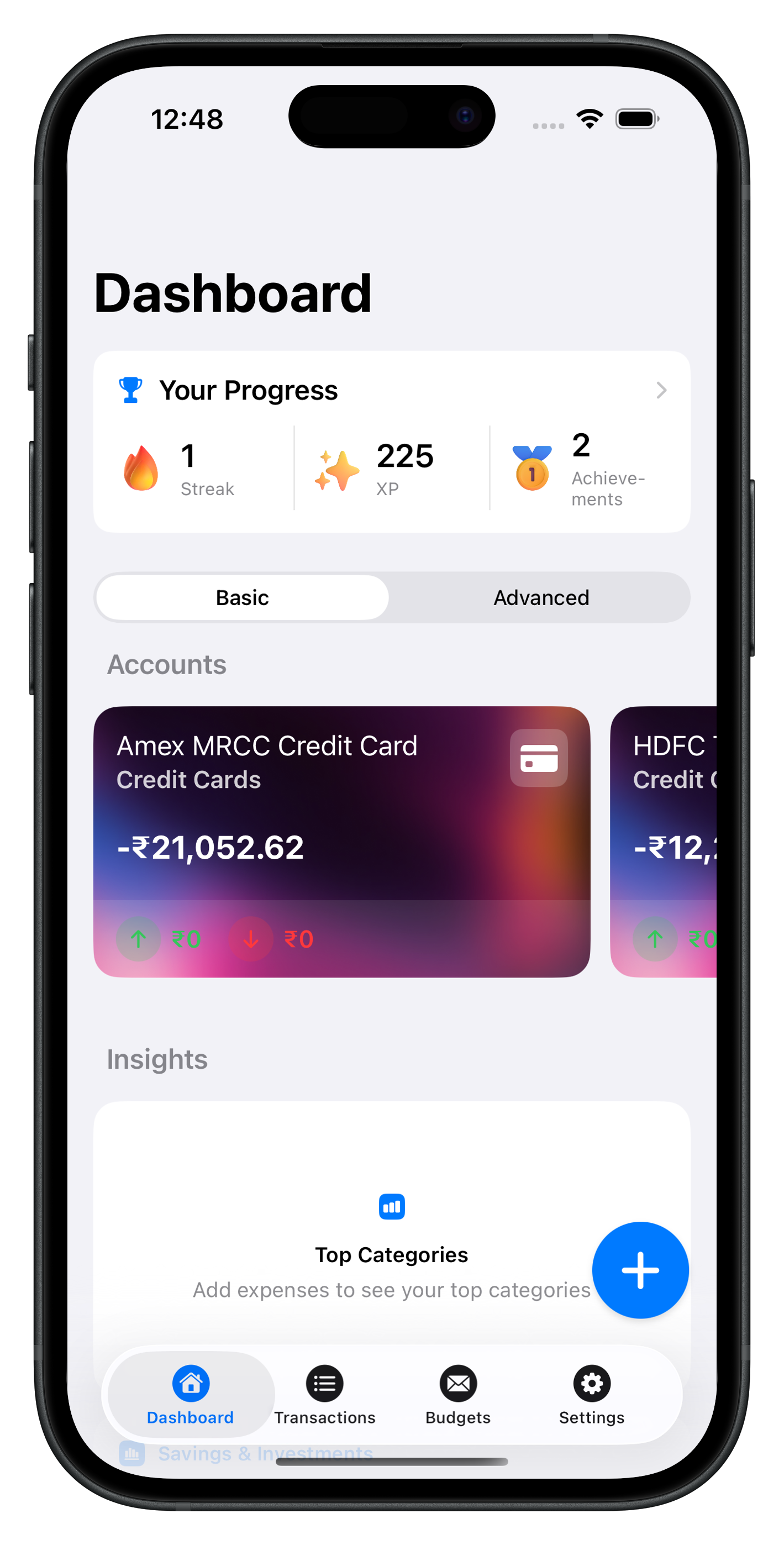 Dashboard overview